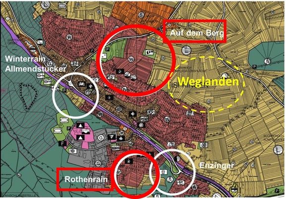 Abbildung 3: Flächennutzungsplan, Quelle: Gemeinde Ispringen